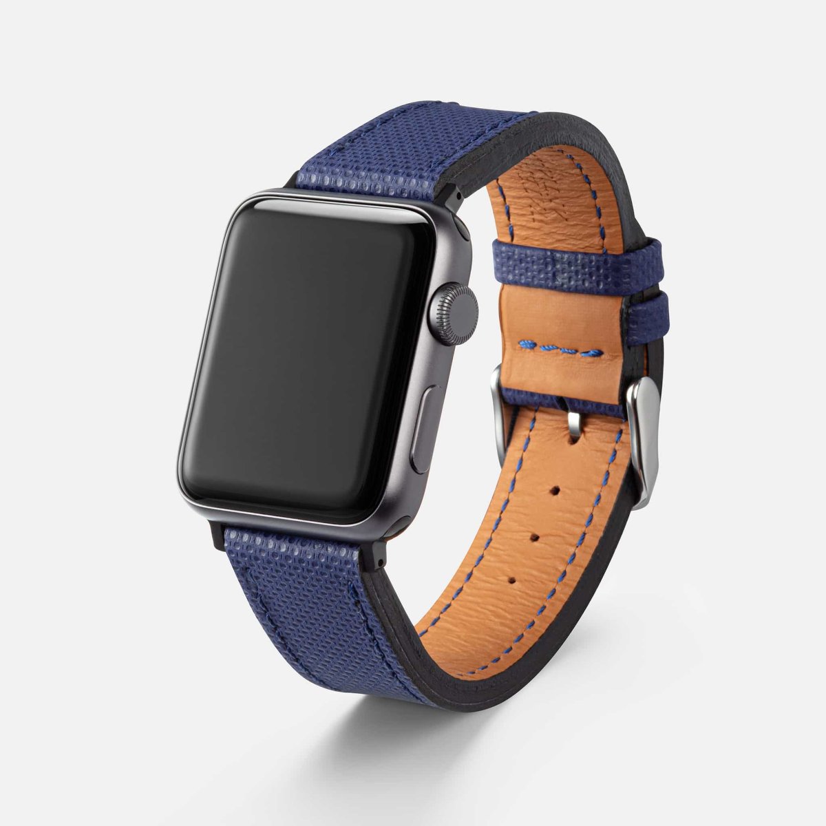 Navyblaues Apple Watch Lederarmband Wasserfest | Nautilus – Bild 7