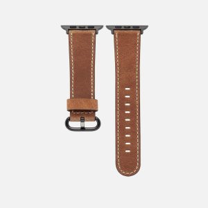 Apple Watch Lederarmband Vintage – Hellbraun